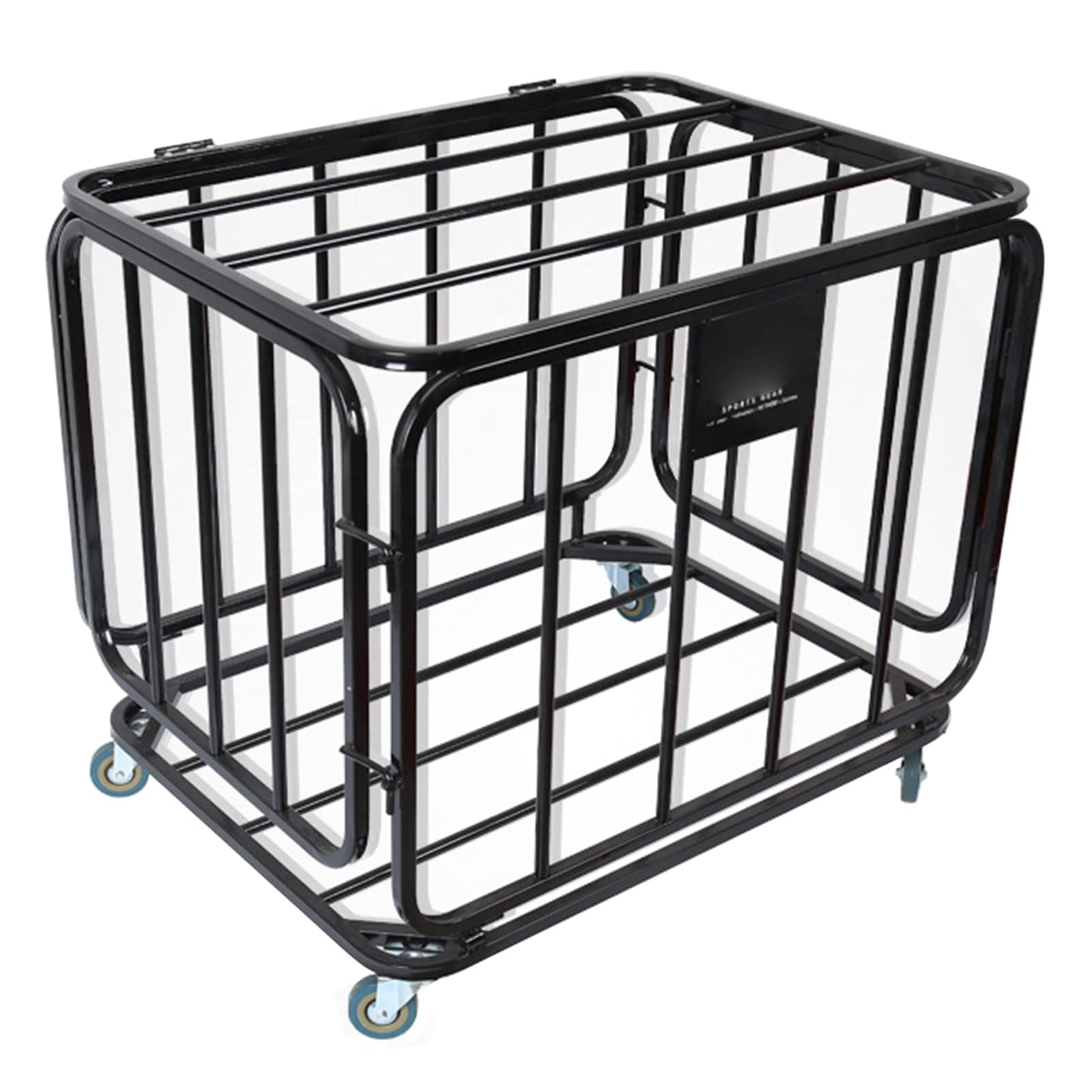 FAXIOAWA Opbergwagen voor sportartikelen op wielen, balkooi Met Grote capaciteit voor Basketbal, voetbal, Volleybal, Garage-Organizer voor thuisgymnastiek