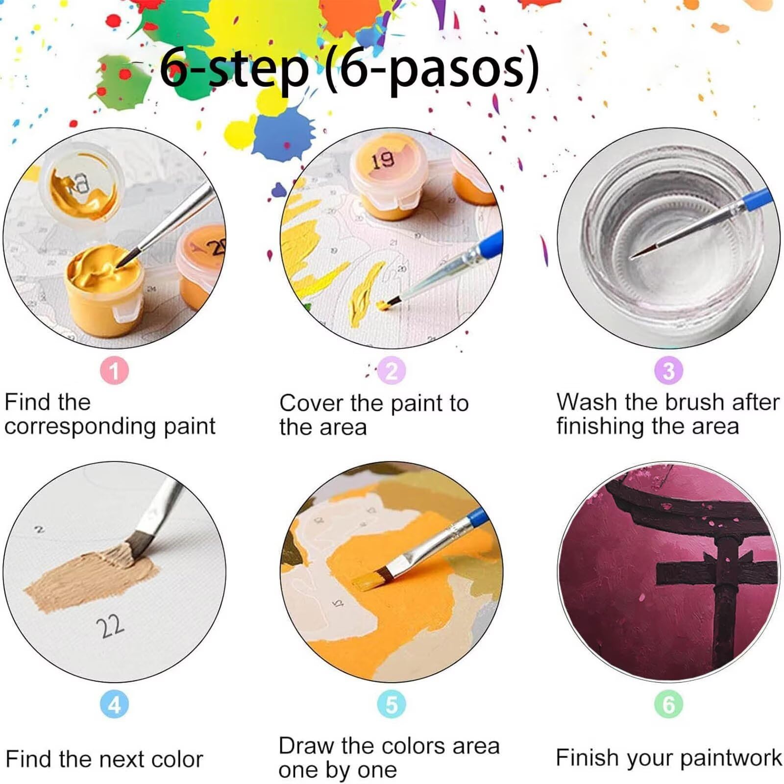 Pintar por Numeros Adultos Katana, Pintar por Numeros Niños Kit Manualidades Adultos flor de cerezo Cuadros para Pintar por Numeros Pintura Acrílico, Cuadros Decoracion Salon Modernos 80X160cm 7w-P-7