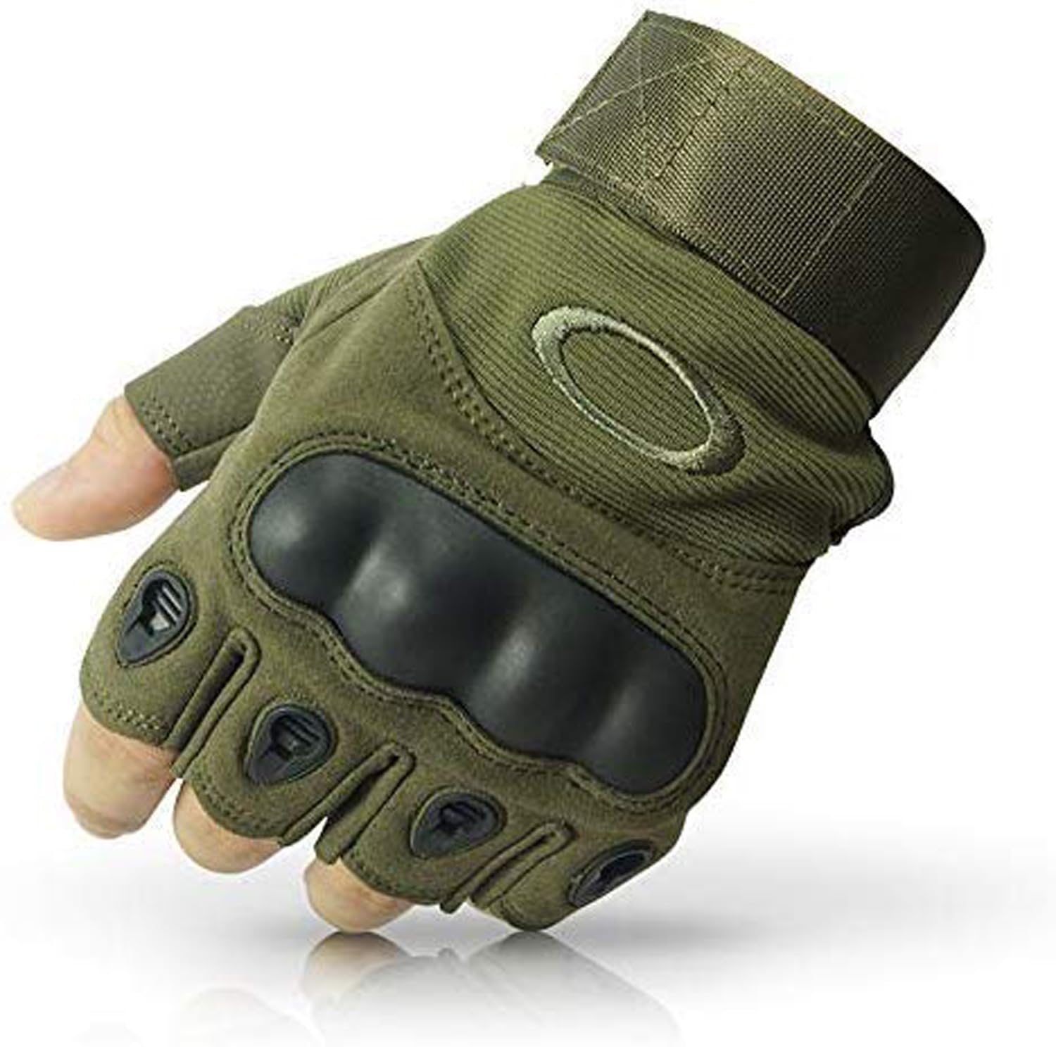 Aadikart Biking Gloves Men Boys Girls Cycling Exercise Half Finger Fingerless Gloves Child Motor Bike Riding Anti-Slip Weight Lifting Bike Workout Climbing Bicycle Gym Skate Gloves (Camaoflague)-image-15