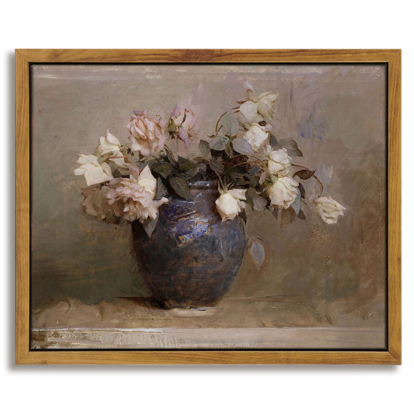 InSimSea Framed Canvas Wall Art, Meadow with Flowers Painting, Landscape for Living Room, Bedroom, Home, Bathroom Decor, 8x10 — view 110