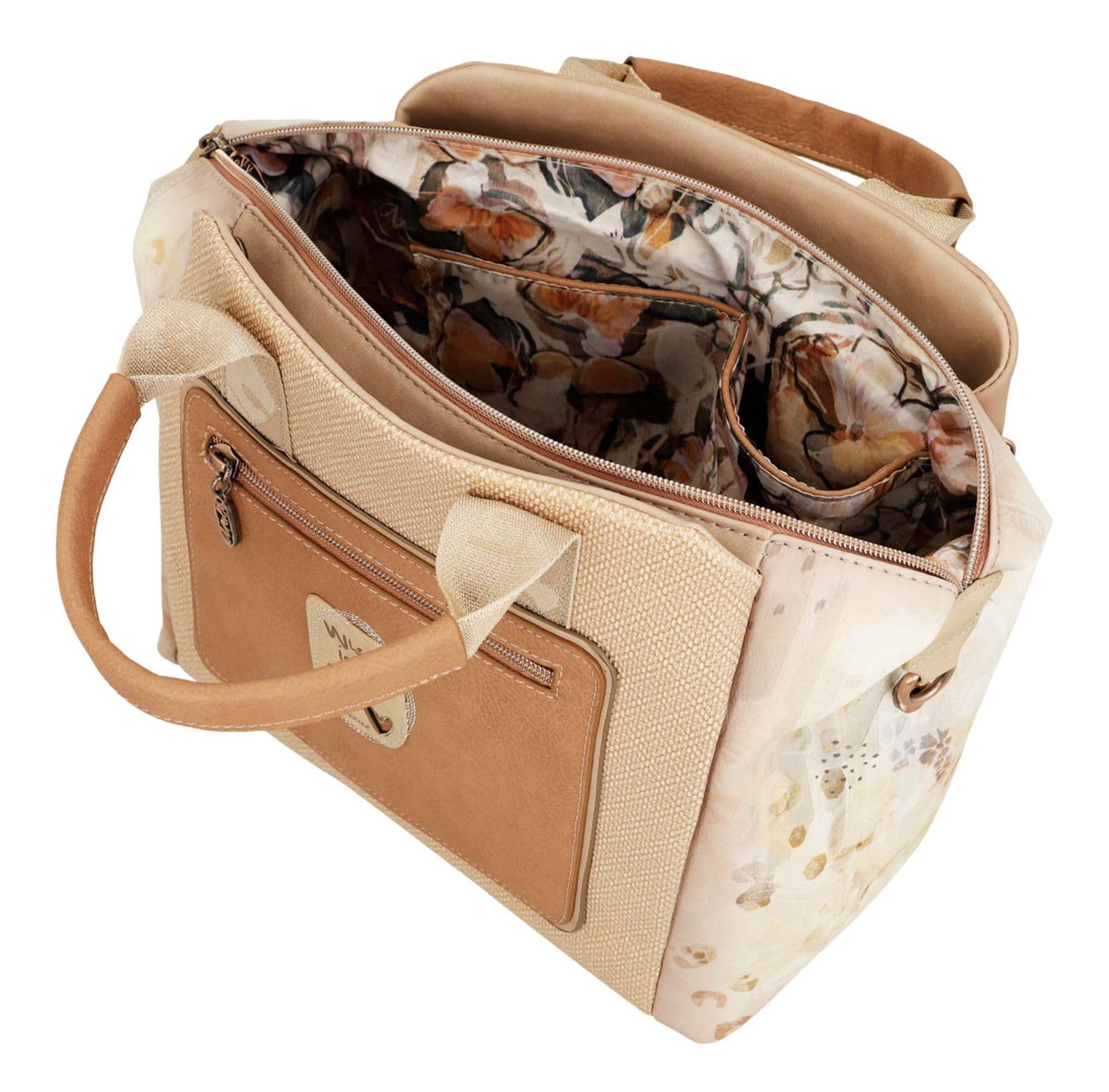 Anekke Bolso Bowling con Bandolera Memories - Gran Capacidad y Material Flexible | Bolsillos Exteriores e Interiores | Medidas: 31x24x16 cm