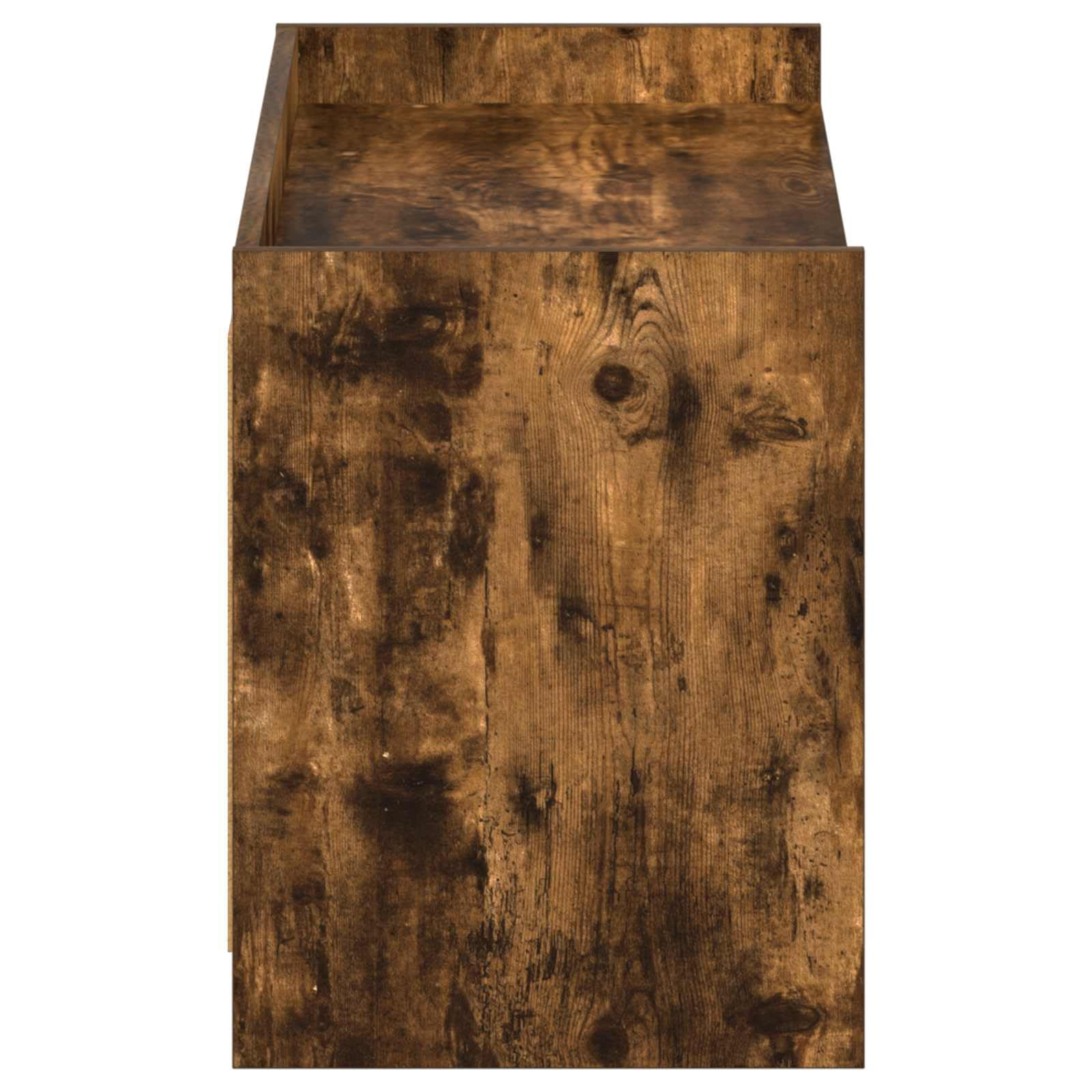 Szafka na buty z drzwiami dębu dymnego 100 x 39,5 x 51 cm