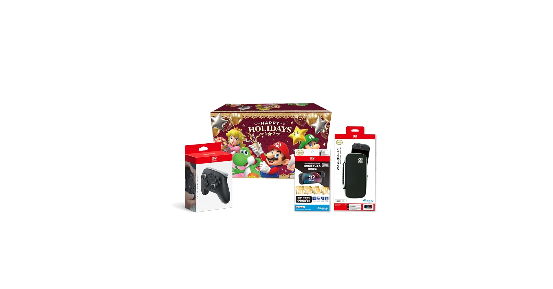 Nintendo Switch マリオホリデーギフトセット Amazon.co.jp: 【スーパーマリオ ホリデーギフトプレゼントボックス