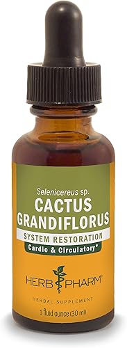 Herb Pharm Cactus Grandiflorus Extracto Líquido para Apoyo Circulatorio Cardiovascular - 1 Onza