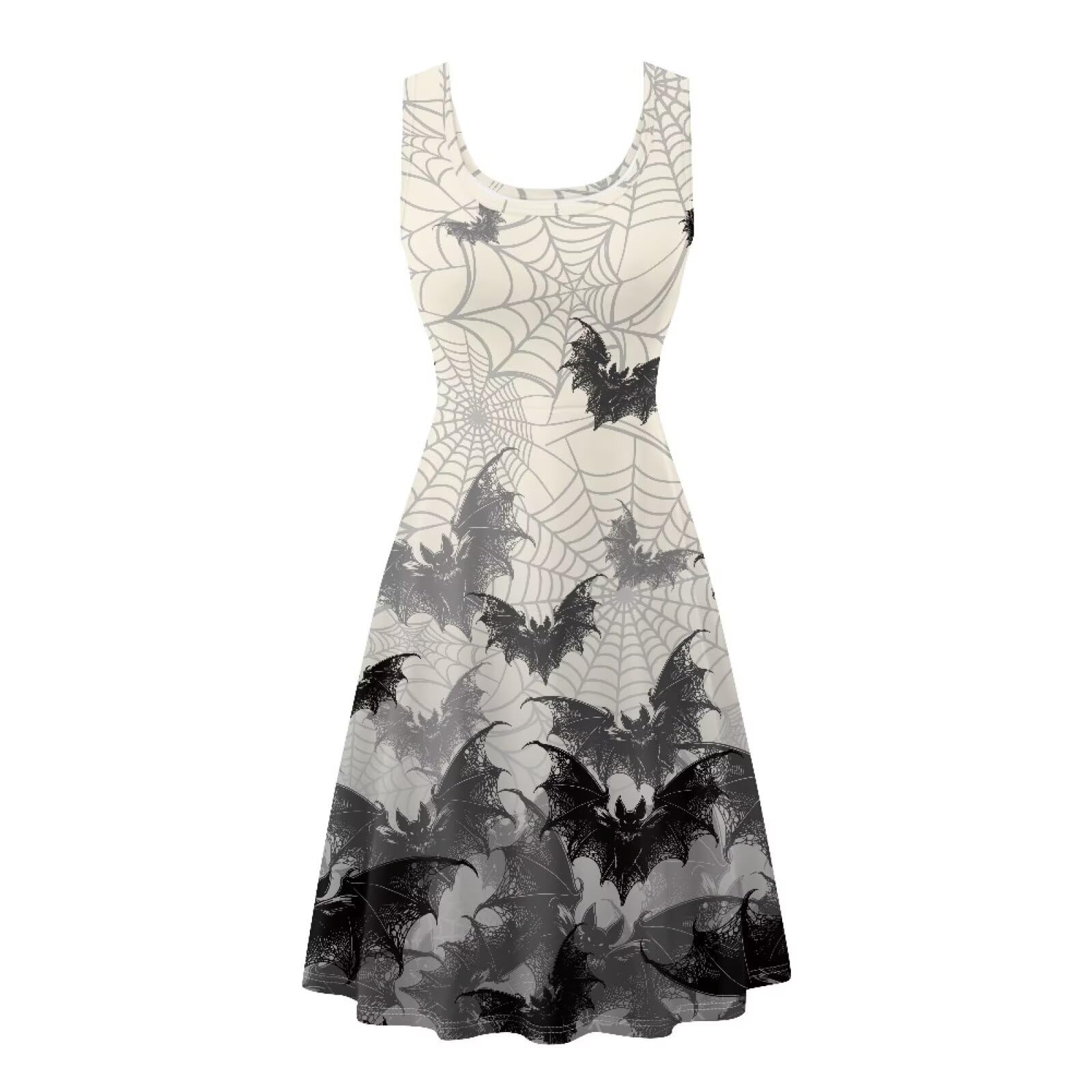 Dreaweet Casual Sleeveless Dresses for Women Girls, Round Neck Tank Dresses with Pockets Summer Sundress Size XS-4XL