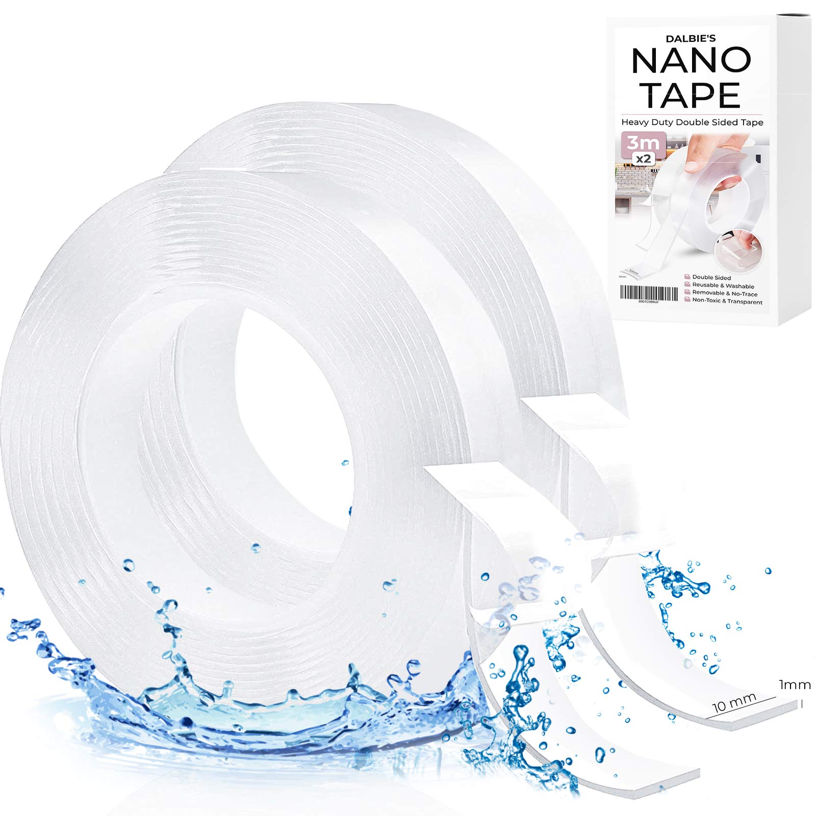 Buy 6M Thin Double Sided Tape 1mm Nano Tape Double Sided Sticky