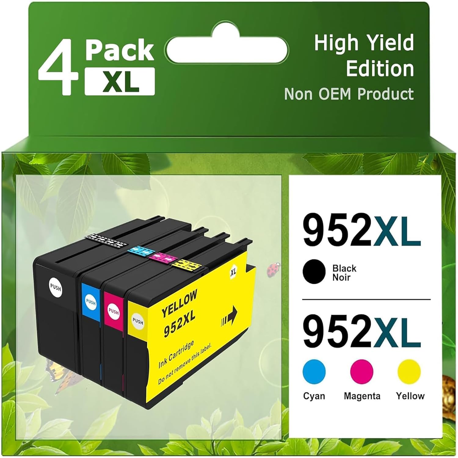952XL Ink Cartridges Combo Pack High Page Yield Replacement for HP 952 XL Ink Cartridges Combo Pack, Works with Officejet Pro 8702 8710 8720 8210 7740 7720,8210,8740,8715,8725,8730,8216,8700