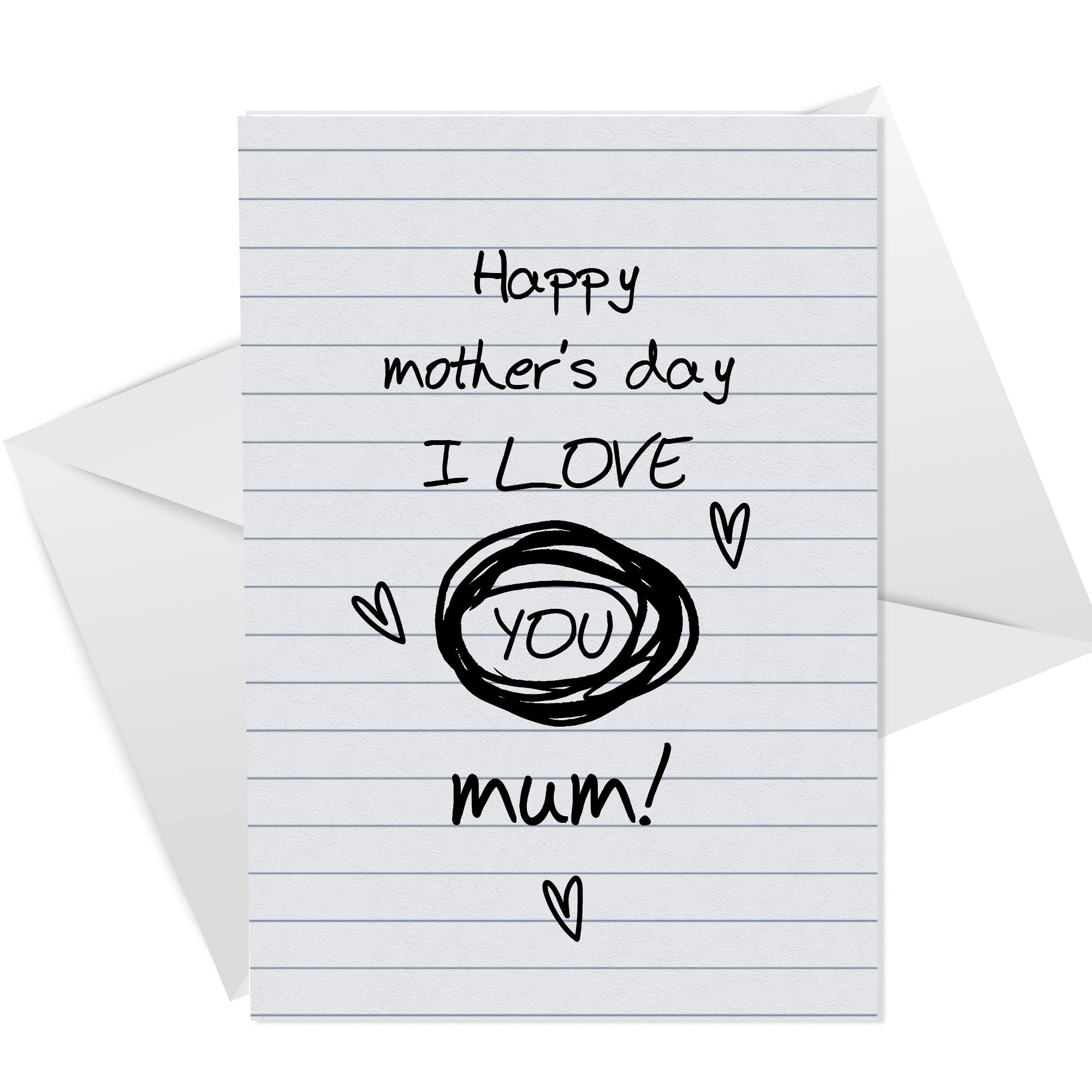RED OCEAN Novelty Rubbish Mothers Day Card For Mum | Funny Joke Humour Cards | Mothers Day Card From Daughter Son | Funny Mum Cards
