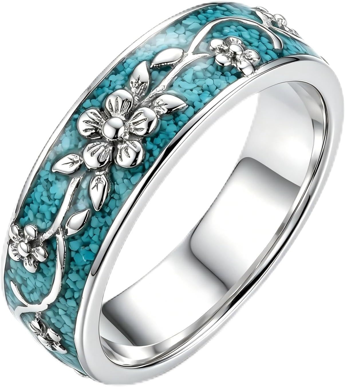 ONEFINITY Turquoise Ring for Women Turquoise Ring Western Vintage Jewelry Gifts for Men