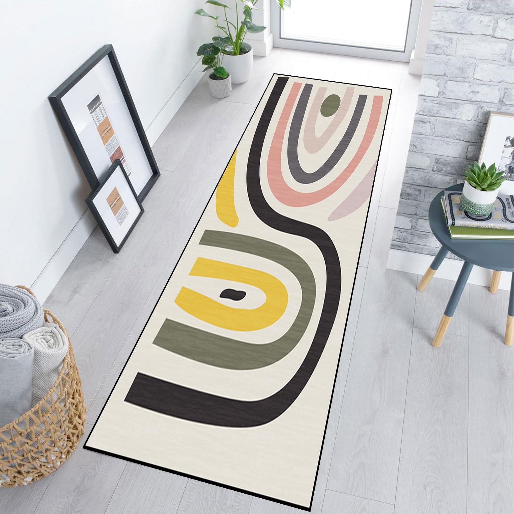 SUNLIMEI Alfombras de Cocina 40 x 120 cm Antideslizante Alfombra Vinilo Cocina Microfibra, Lavadora y a Mano para Cocina, Pasillo, Dormitorios, E