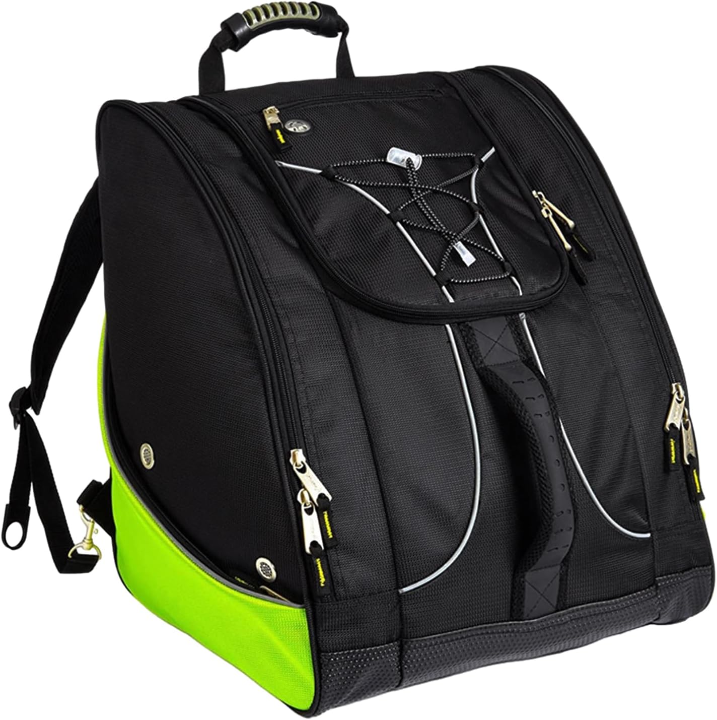 Erice Ski Boot Bag, 600d Oxford Cloth Ski Gear Bag For Snowboard Boots, Ski Equipment And Gloves, Snowboard Boots, Ski Boot Bag Backpack, black