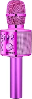 BONAOK Wireless Bluetooth Karaoke Microphone 3~in~1 Portable Handheld Karaoke Mi - Compare price