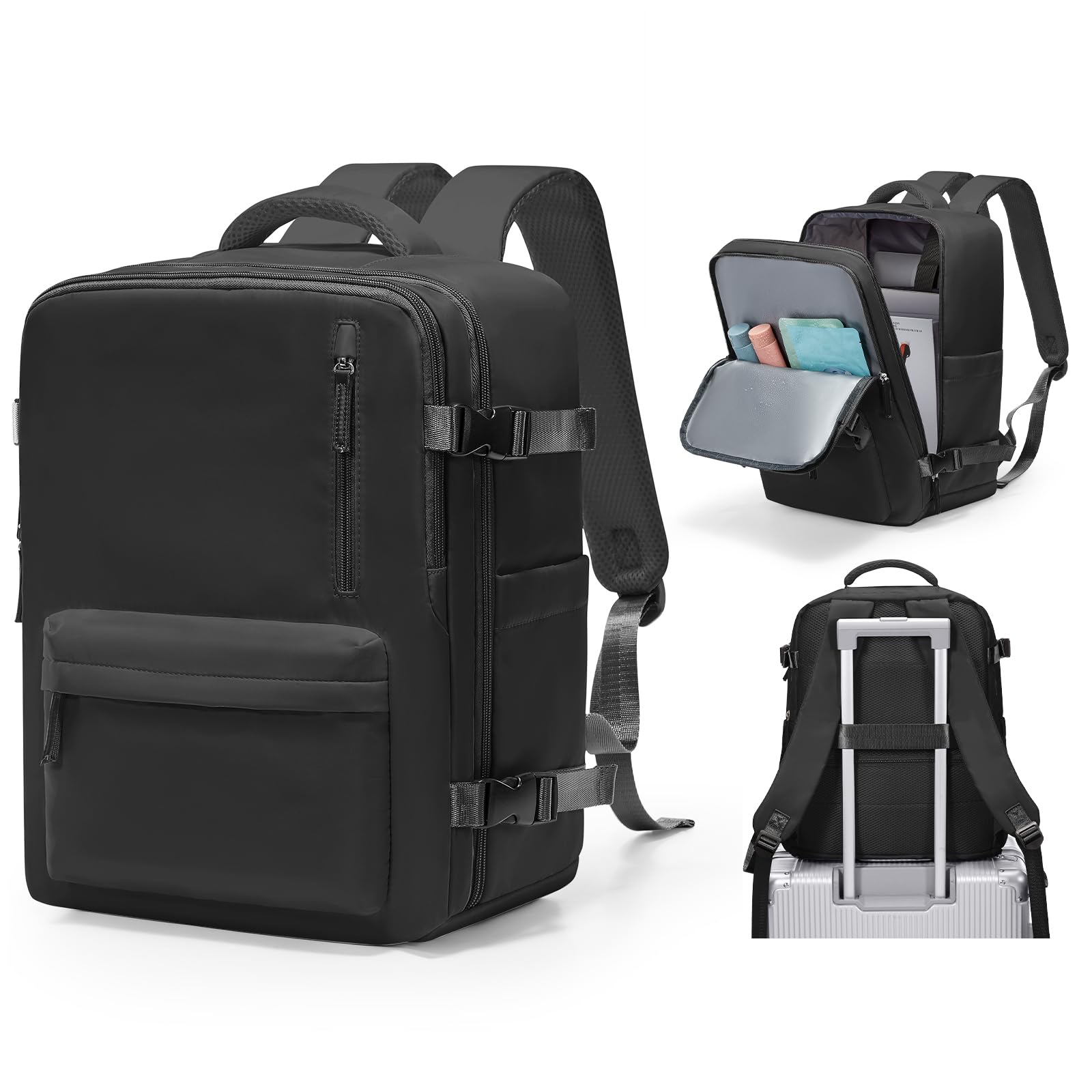 BJLFS Mochila Viaije Cabina Avion 40×30×20 Ryanair Wizzair Mochila al Vacío Equipaje de Mano 40x20x25 Maletas De Viaje Cabina Bolsa de Viaje Mujer para Cabina avion Mochila Portatil 14 Pulgadas — view 12