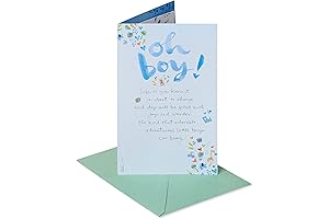 Adorable Baby Shower Card for Boys: Welcoming a New Little One