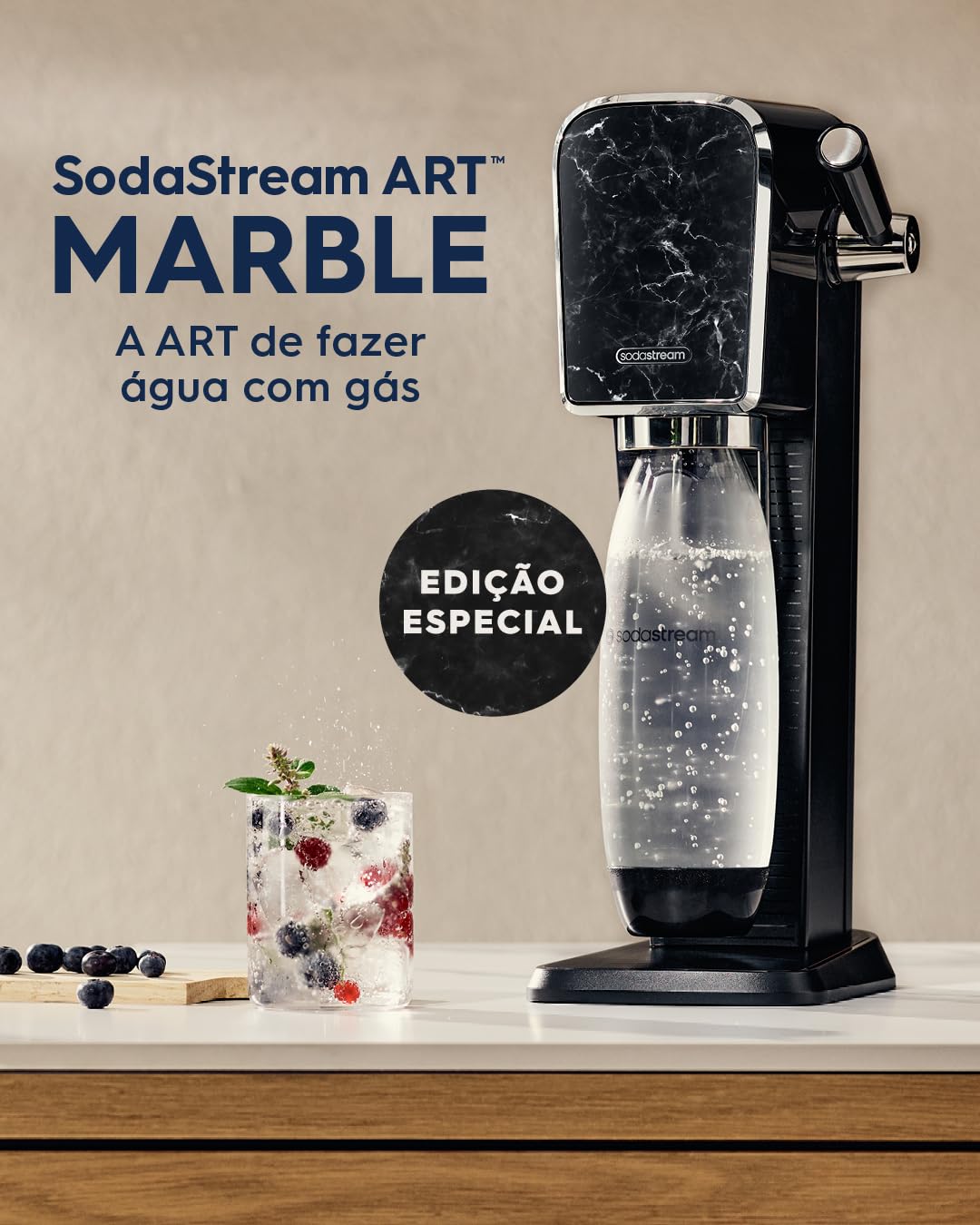 Machine À Gazéifier L'eau 1 Cylindre + 1 Bouteille - ARTMARBRE