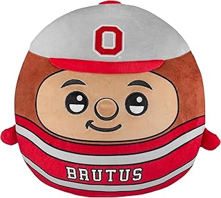 Sleep Squad Ohio State Buckeyes Brutus 12" Kiri Cloud Plushie - Official Collegiate Plush