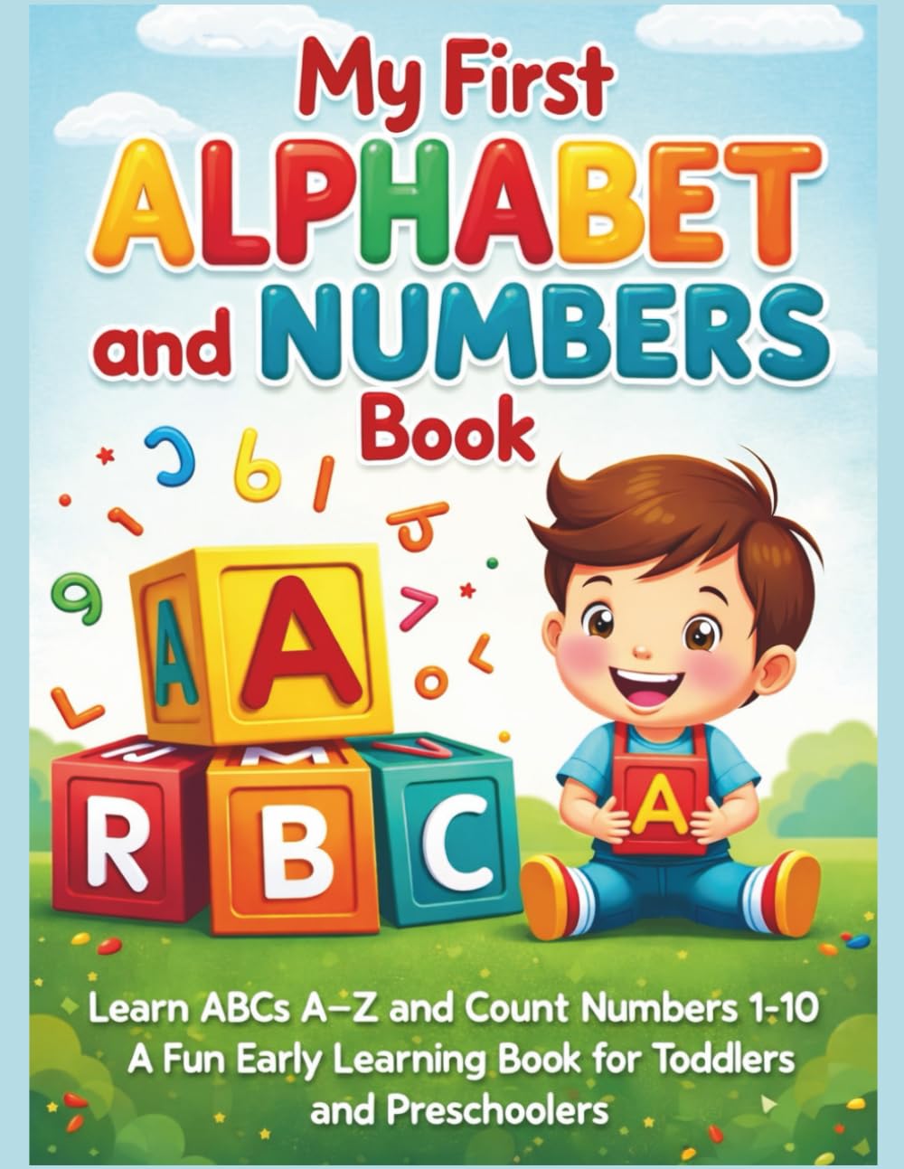 My First ALPHABET and NUMBERS Book: Learn ABCs A–Z and Count Numbers 1–10 A Fun Early Learning Book for Toddlers and Preschoolers