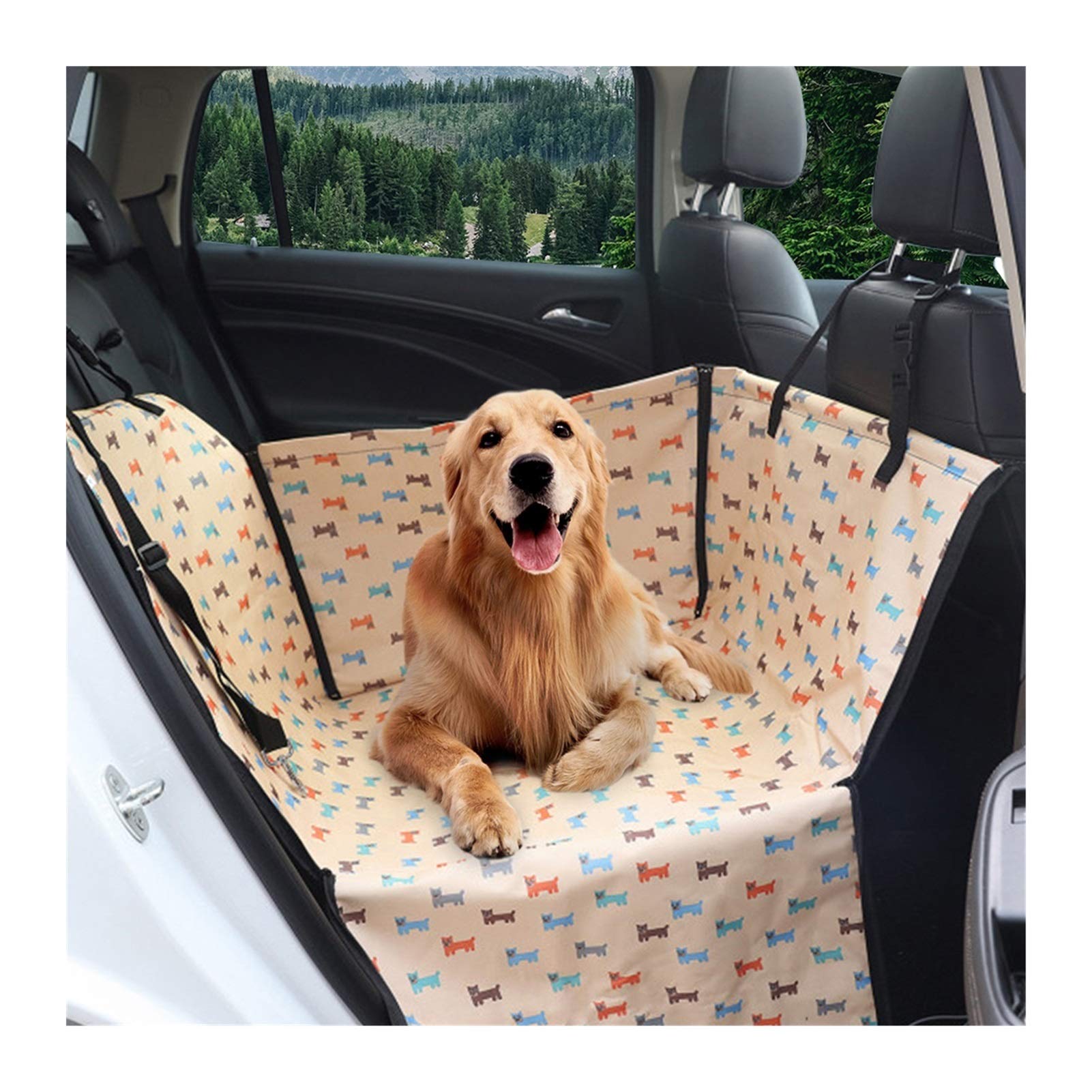 Housse De Protection Imperméable Pour Chien En Voiture - Hamac Arrière SUV Et Van, Noir, 145x130 Cm