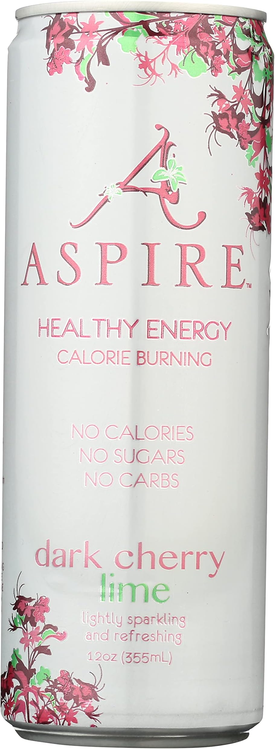 Dark Cherry Lime Flavored Energy Drink, Sugar Free, 12 Fluid Ounces (Pack Of 12)