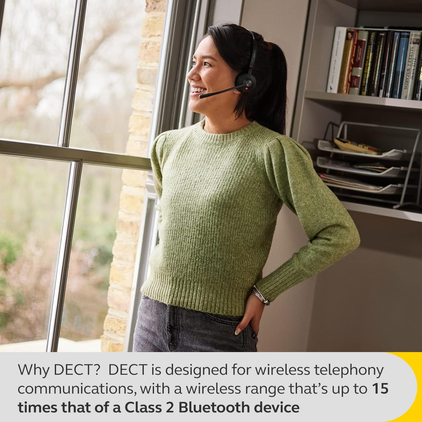 Jabra Link 400 USB-A DECT Adapter - Portable and Durable Dongle with up to 150 m of Secure Wireless Range for Selected Engage Wireless Headsets - MS Teams Variant - Black