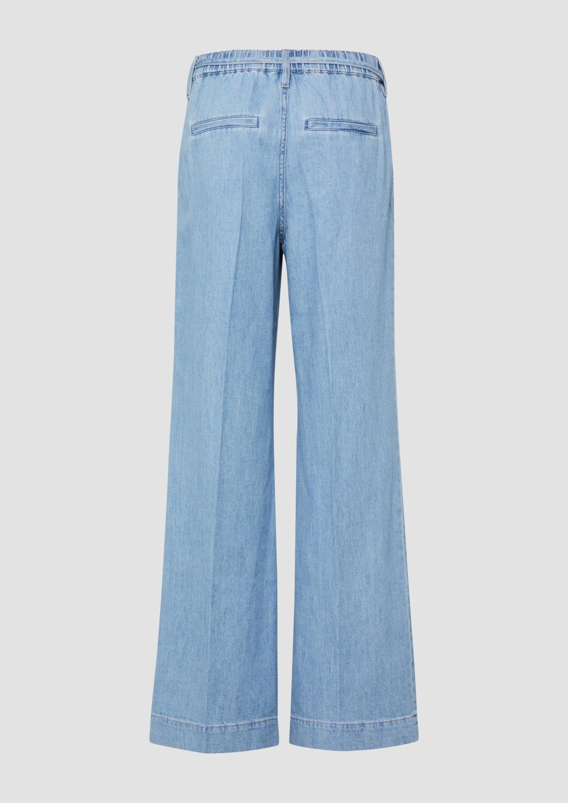 s.Oliver Jeans Suri/Regular Fit/High Rise/Wide Leg/Elastikbund