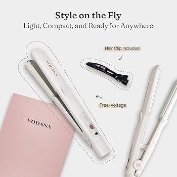 VODANA Compact Wave Iron ホワイト Amazon.com: VODANA Compact Triple Flow Hair Waver - Portable