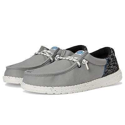Hey Dude Kids Wally Funk Jersey Jacquard (Little Kid/Big Kid) Boys Shoes Grey/Multi