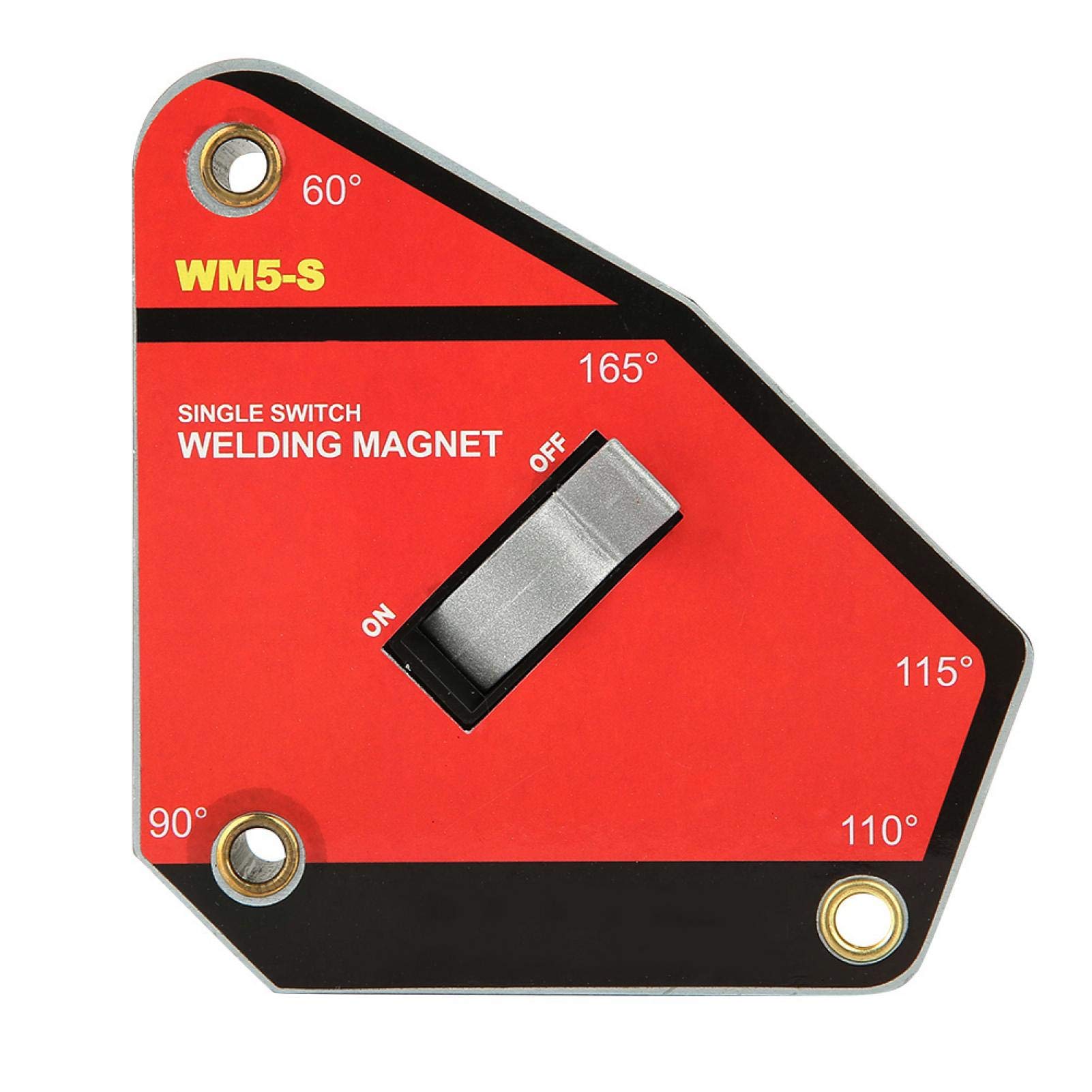Uchwyt magnesu spawalniczego strzałkowego, mały rozmiar Silny magnes NdFeB Pojedynczy włącznik/wyłącznik Przemysłowy uchwyt magnesu spawalniczego Zacisk magnetyczny do WM5-S
