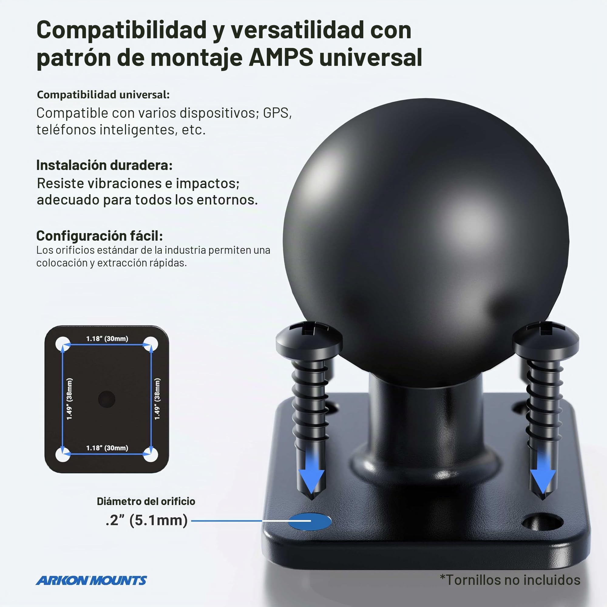 ARKON Mounts - Soporte para tablet con bloqueo de carretilla elevadora con brazo de eje de 8.5 pulgadas, flexibilidad ajustable, instalación sin esfuerzo, diseñado para vehículos de almacén, se adapta
