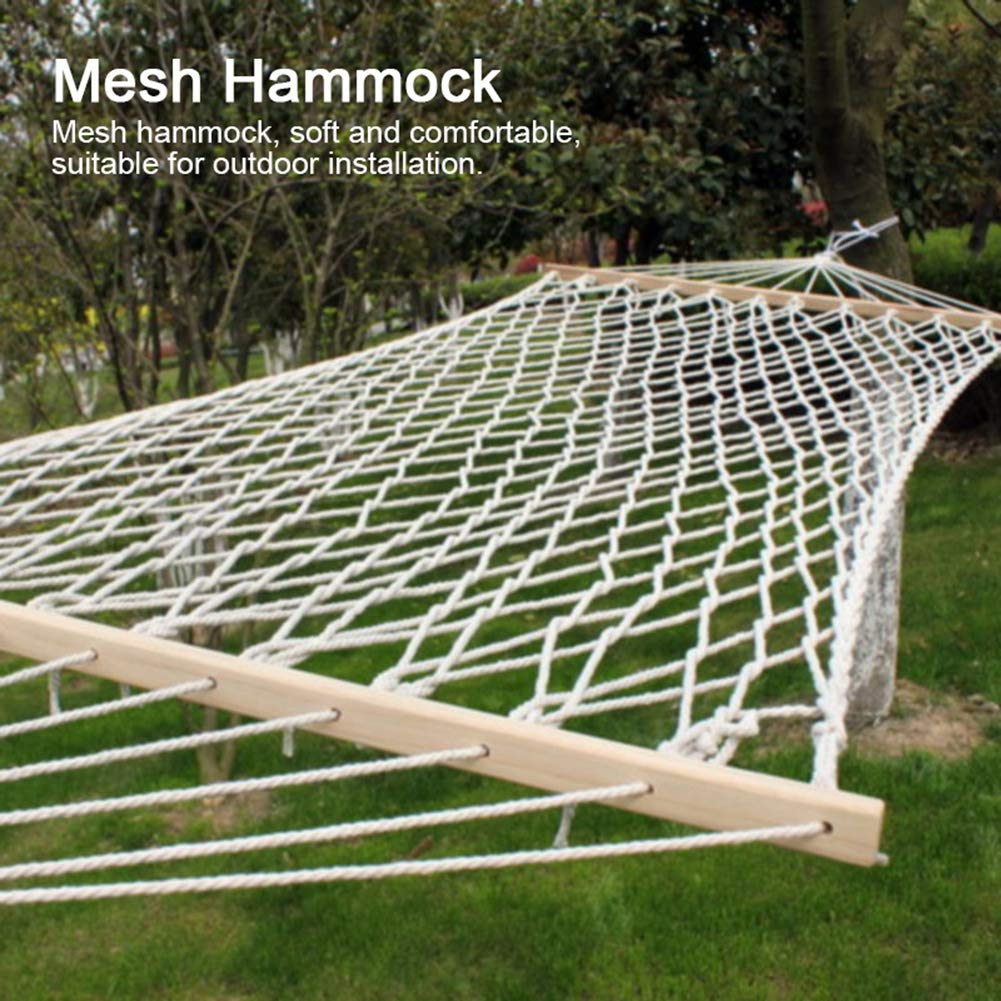 Amaca Amache Rope Swing 120kg Capacità, Struttura in Legno, per | Design a rete in legno e corda, portatile per il campeggio in giardino, adatto per adulti e bambini