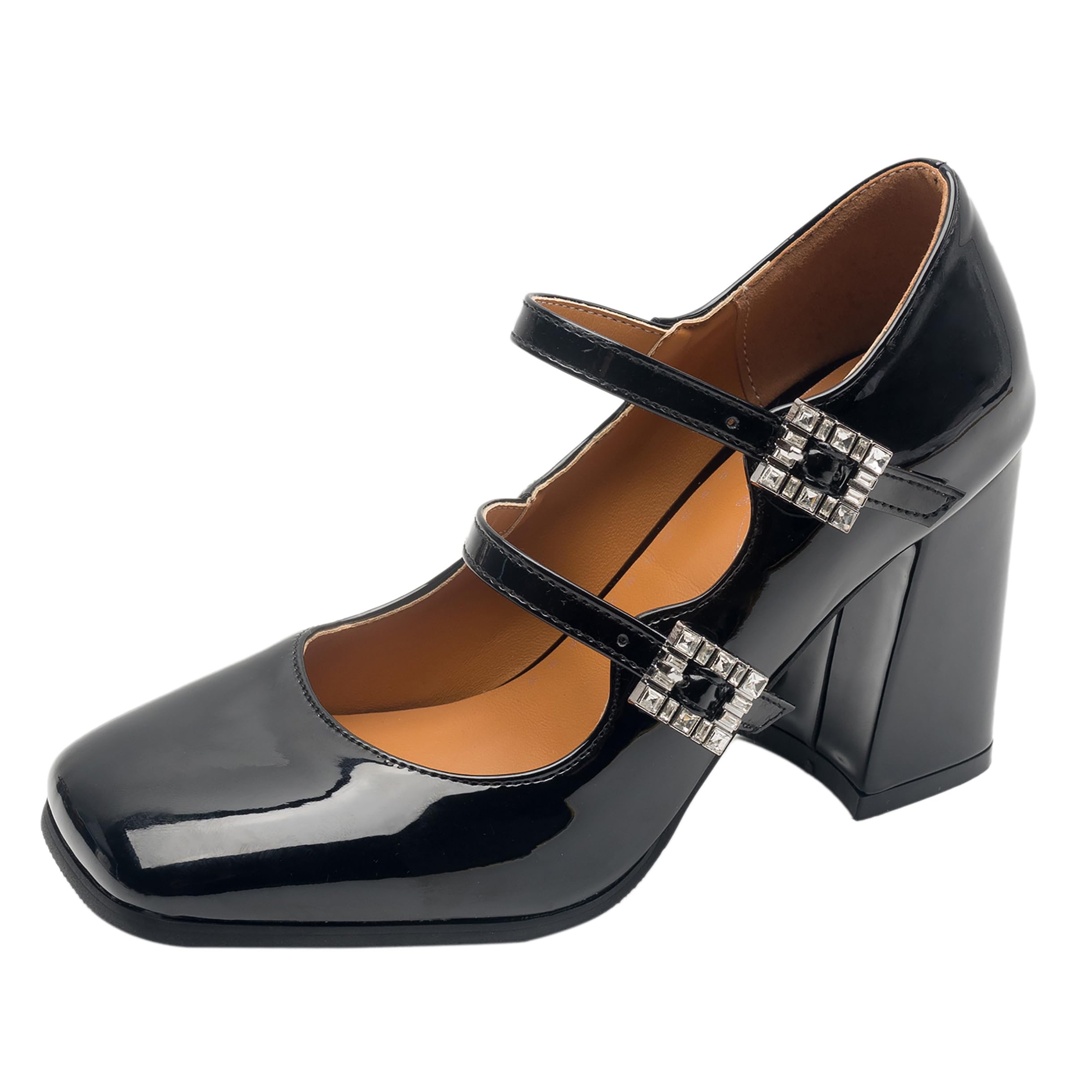 Donna Tacco a Blocco Mary Jane Dp820 High Heel, Numero 32-46
