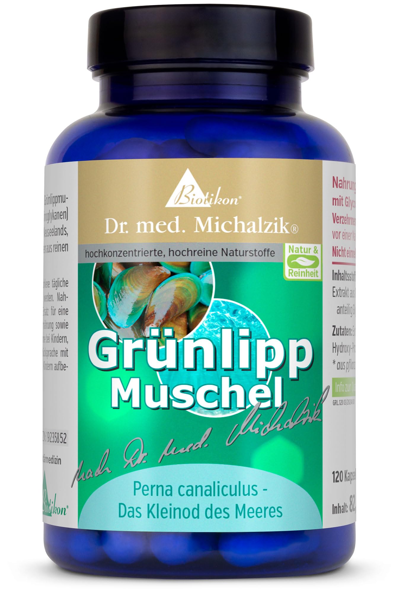 Grünlippmuschel Dr. med. Michalzik - ohne Zusatzstoffe - von BIOTIKON®