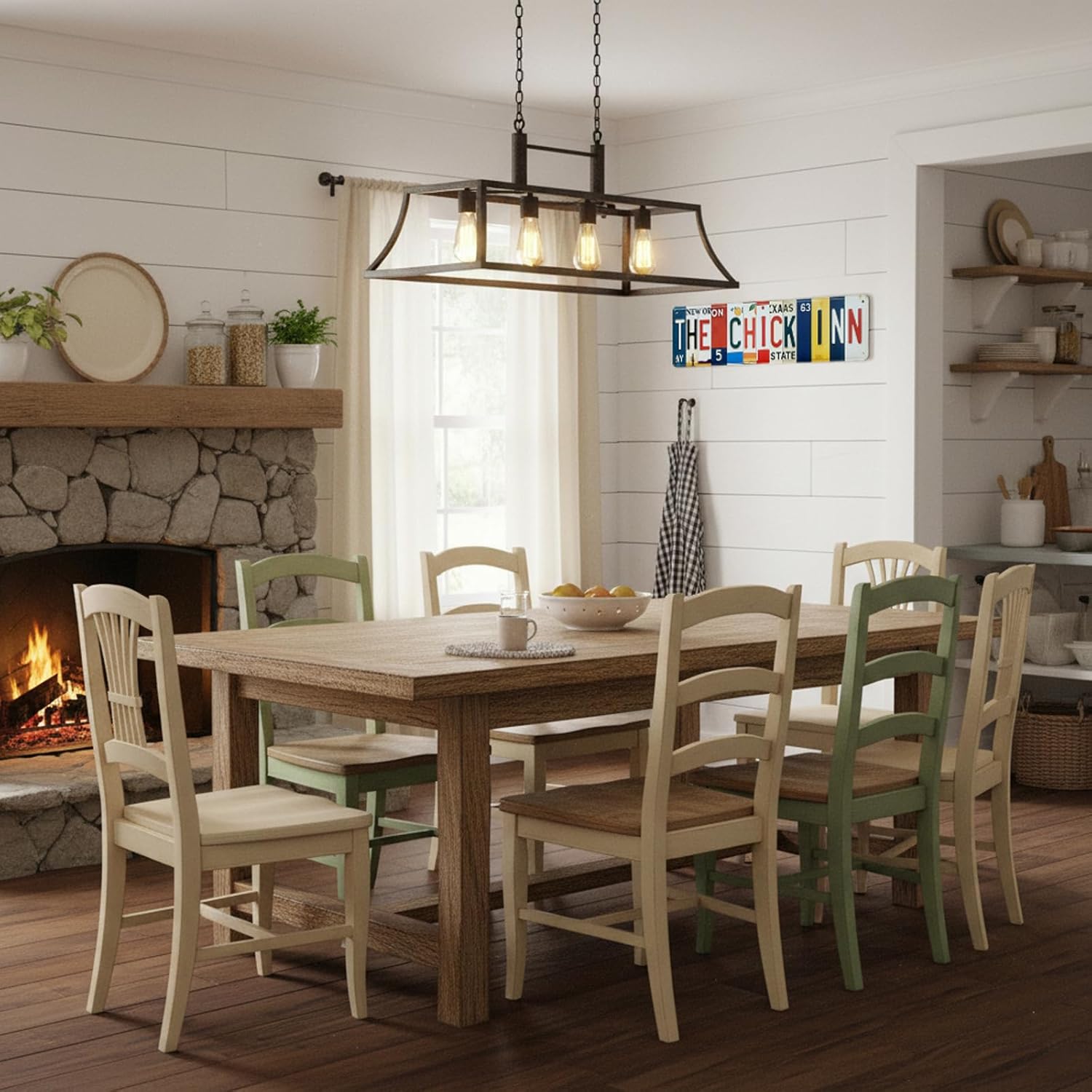 The Chick Inn All-Aluminum Metal Sign – Vintage License Plate Style Wall Decor for Kitchen, Farmhouse, Restaurant, Garden, Chicken Coop Decorations – 16 x 4 Inch - Image 4