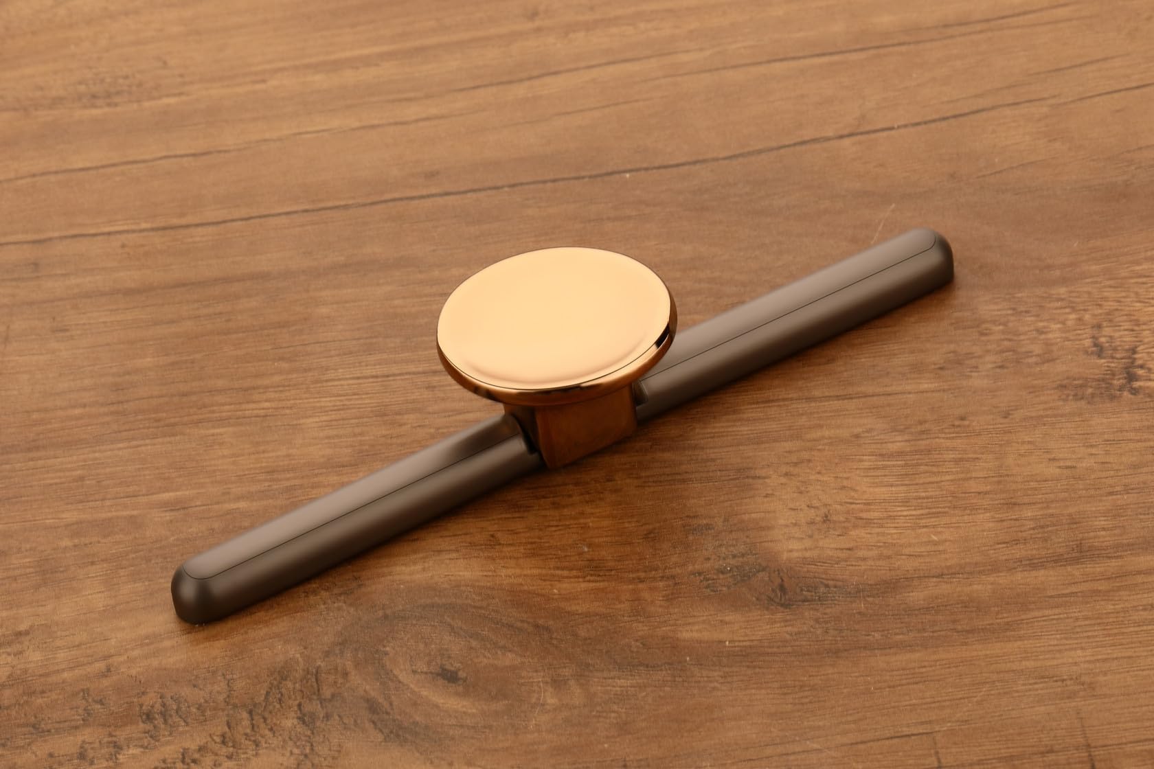 HARMONUS Knobs for Drawer & Cabinets Set Knob,Black - Rose Gold Wardrobe Kitchen Door Pull Handle Knobs Square Shape Drawer Knob - (KNOBS-192- Pack of 2)