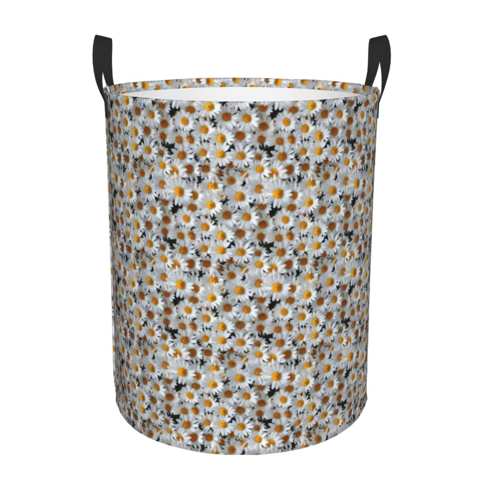 Panier à linge étanche et grand format avec motif floral pour tri du linge