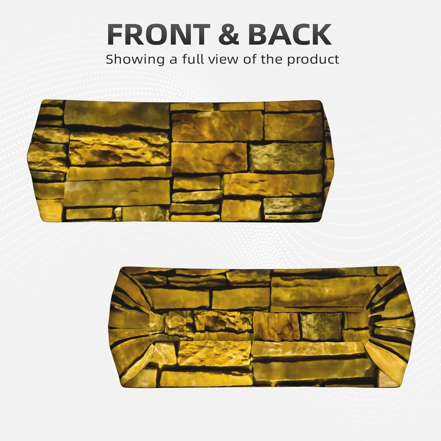 Rustic Rocks Brick Wall Print Elastic Headband Sports Running Fitness Headwear Fashion Exercise Outdoor Gift Use