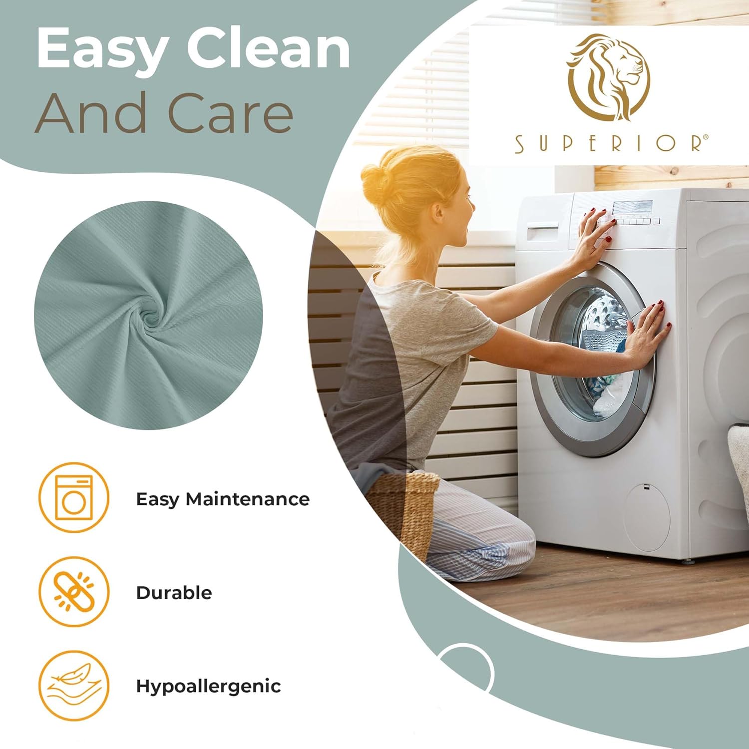 Superior Milan Cotton Blanket, for Picnic, Beach, Traveling or Camping, Bedroom Decor, Essentials, Cover for Bed, Couch, Lounging, Textured Jacquard, Striped Woven Blanket, Twin, Aqua - Image 6