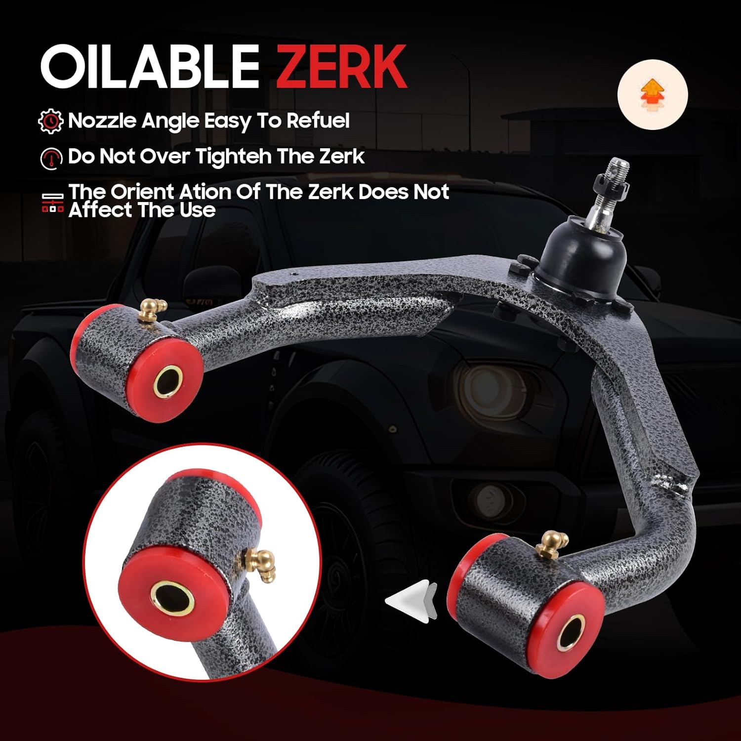 Upper Drop Alignment Control Arms for 2007-2015 Chevy Silverado 1500/ GMC Sierra 1500 2WD 4WD, Suspension Control Arms Drop Kit