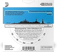 Vista 2 de D'Addario Cuerdas para guitarra acústica, bronce 80/20, EJ11-3D, calibre ligero 12-53, juego de 6 cuerdas, paquete de 3