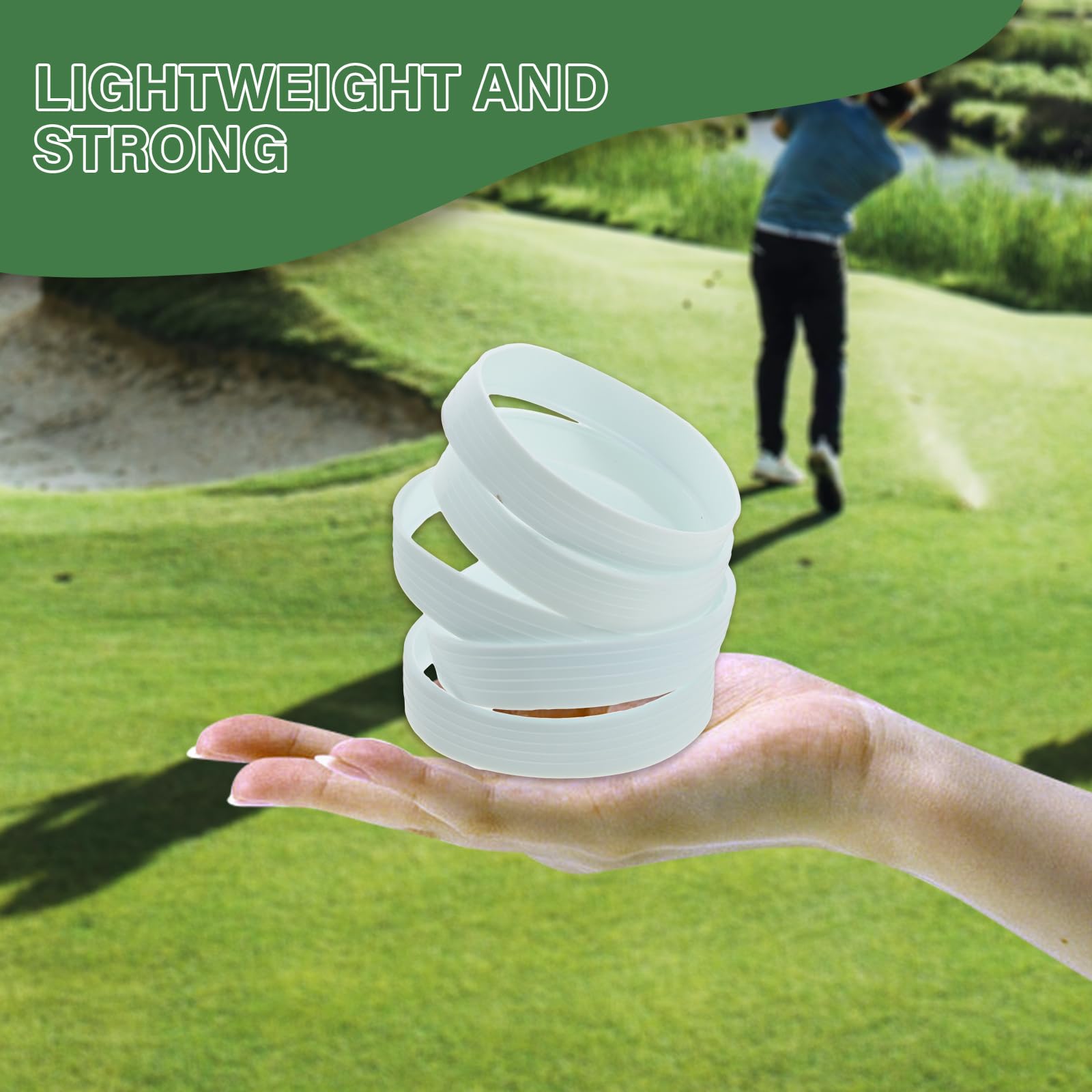 5pcs Golf Putting Cup/Ring Training Aid Indoor & Outdoor, 4.33 Inch Diameter Practice Golf Ball Hole Protective Putting Accuracy Trainer Equipment Putter Green Accessories