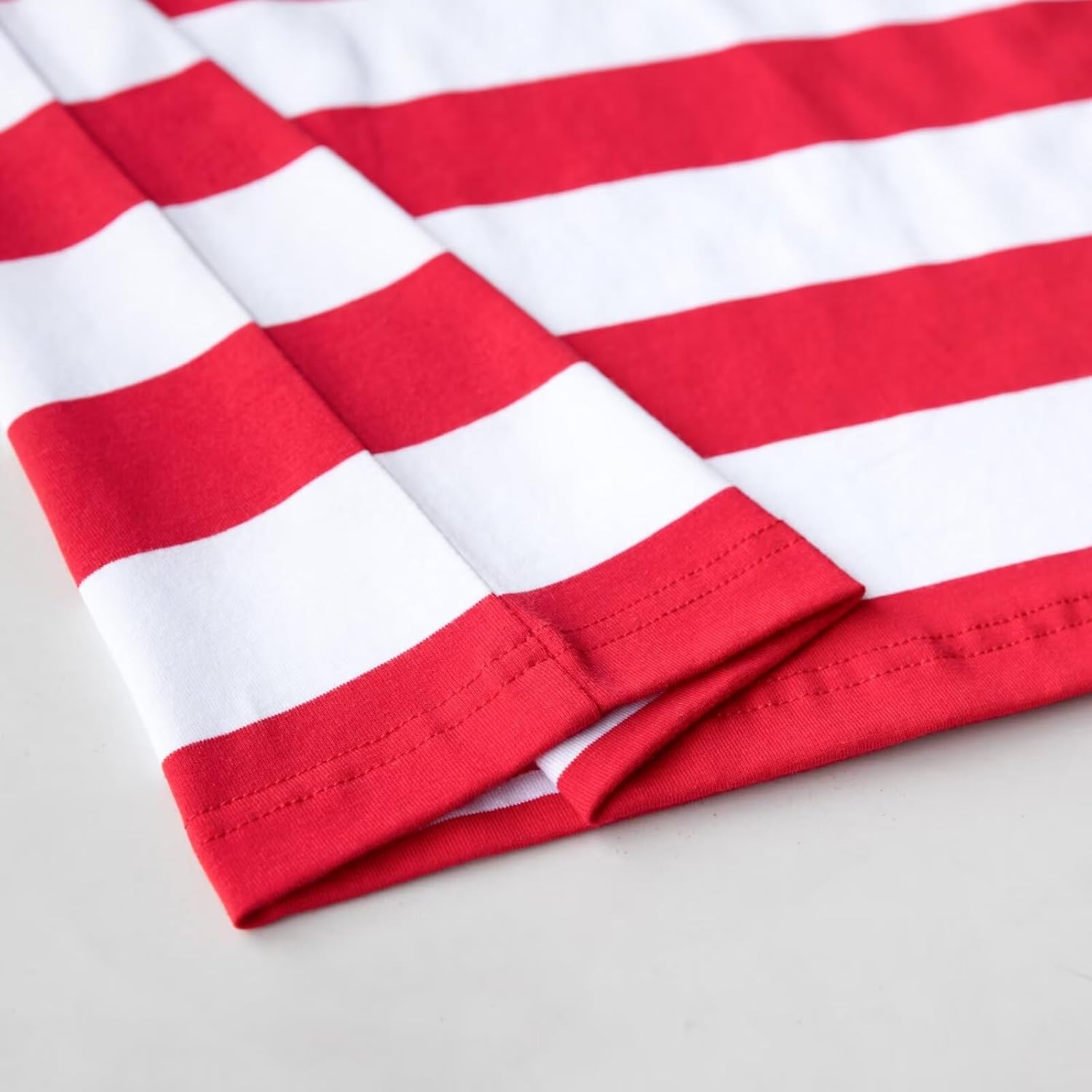 Boy's Long Sleeve T-Shirts Striped, Cotton Blend Crewneck Tee Kids Stripes Shirt - Image 5