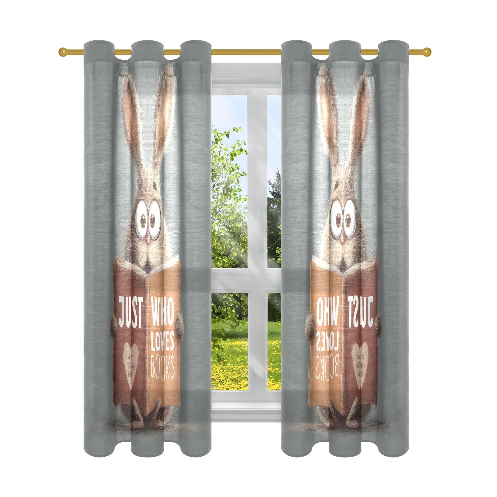 Rideaux en lin lapin 160 cm pour habiller une petite fenêtre