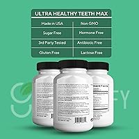 Vista 5 de Suplemento probiótico Ultra Healthy Teeth Max, 40 mil millones de UFC, 60 cápsulas, fórmula avanzada de salud bucal (1)
