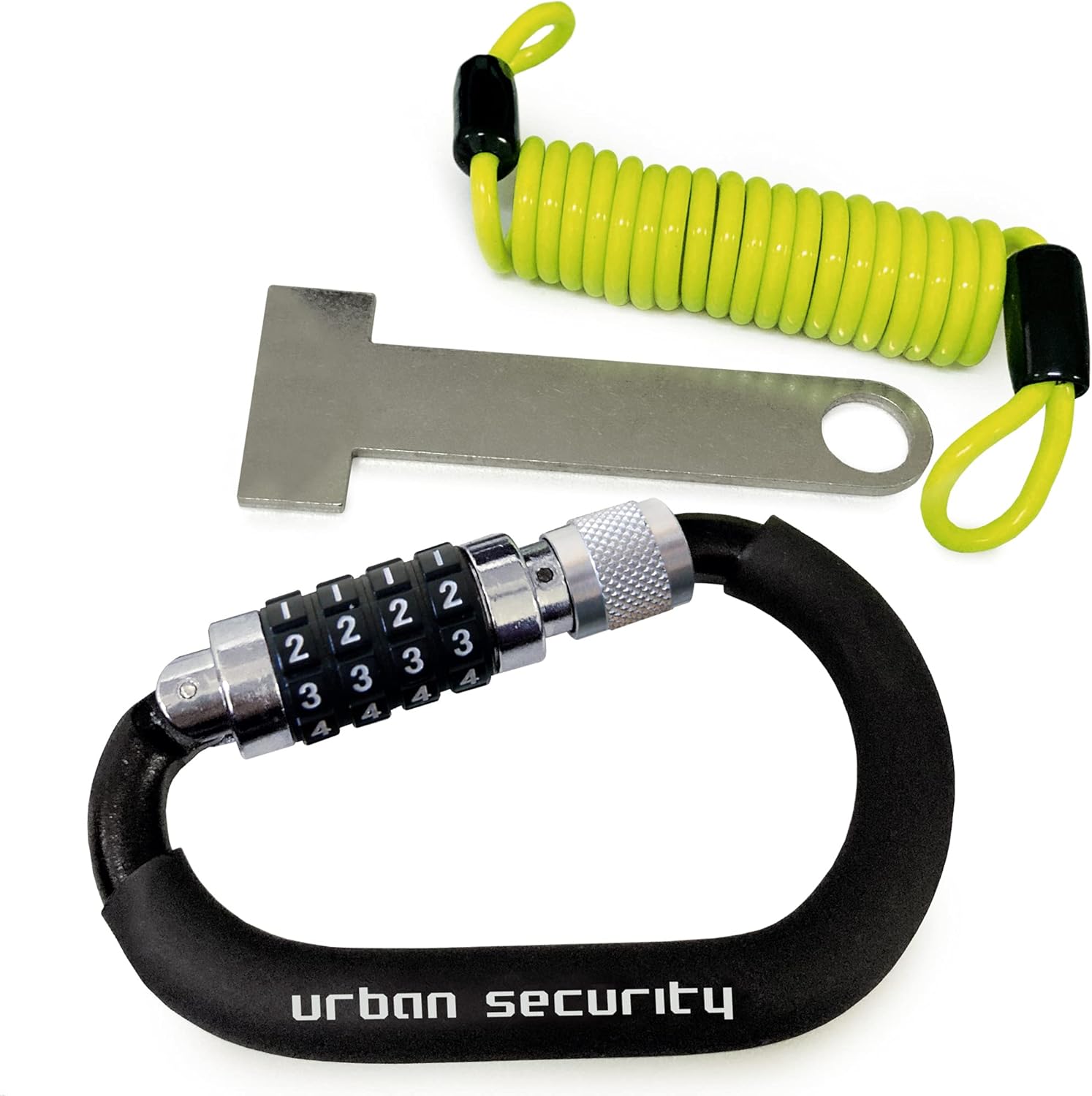 urban UR140 Motorcycle Helmet Lock & Cable & T Bar