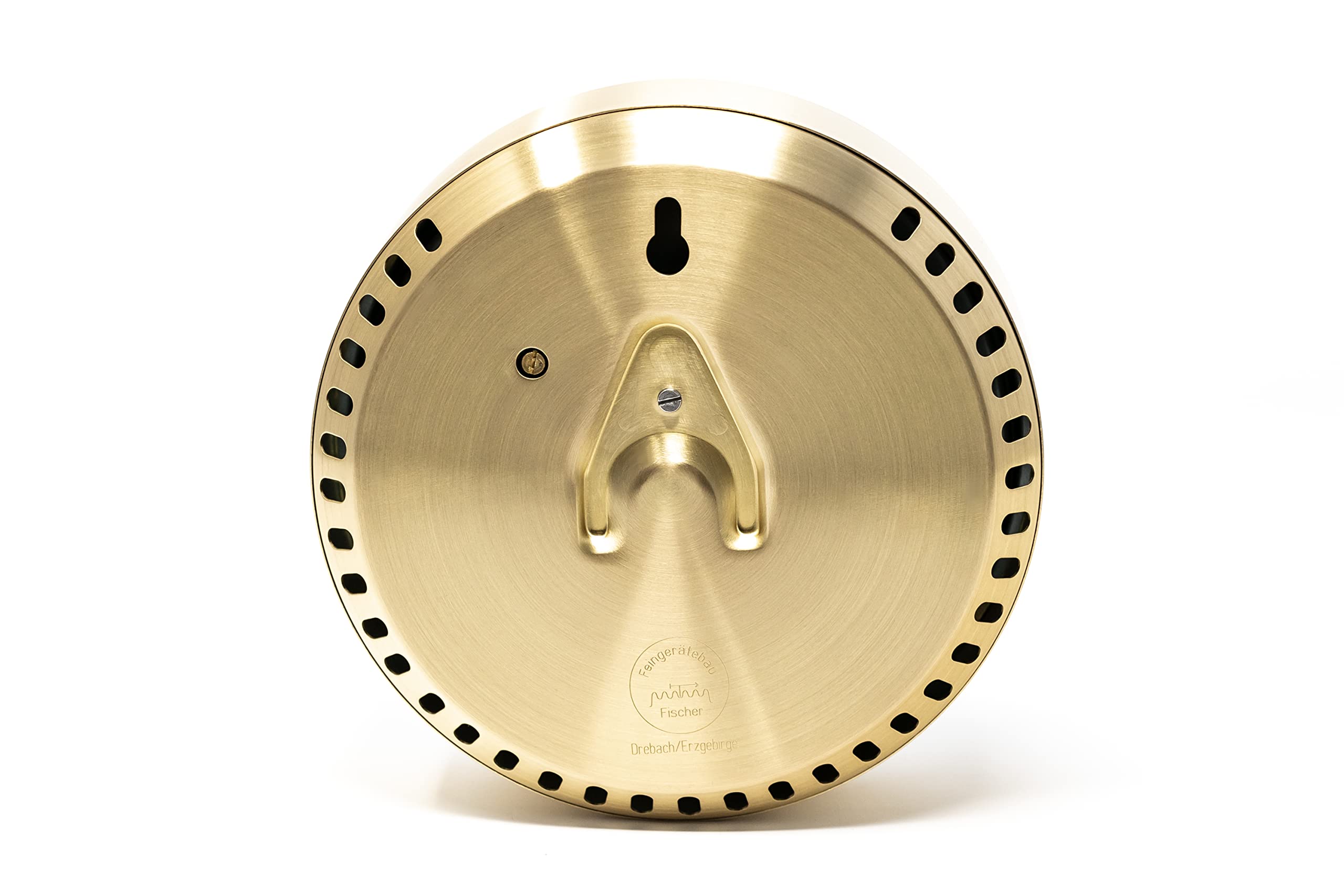 Fischer 1608B-45 - Barómetro POLAR, Latón cepillado, Diámetro 133 mm, precisión ±2 hPa