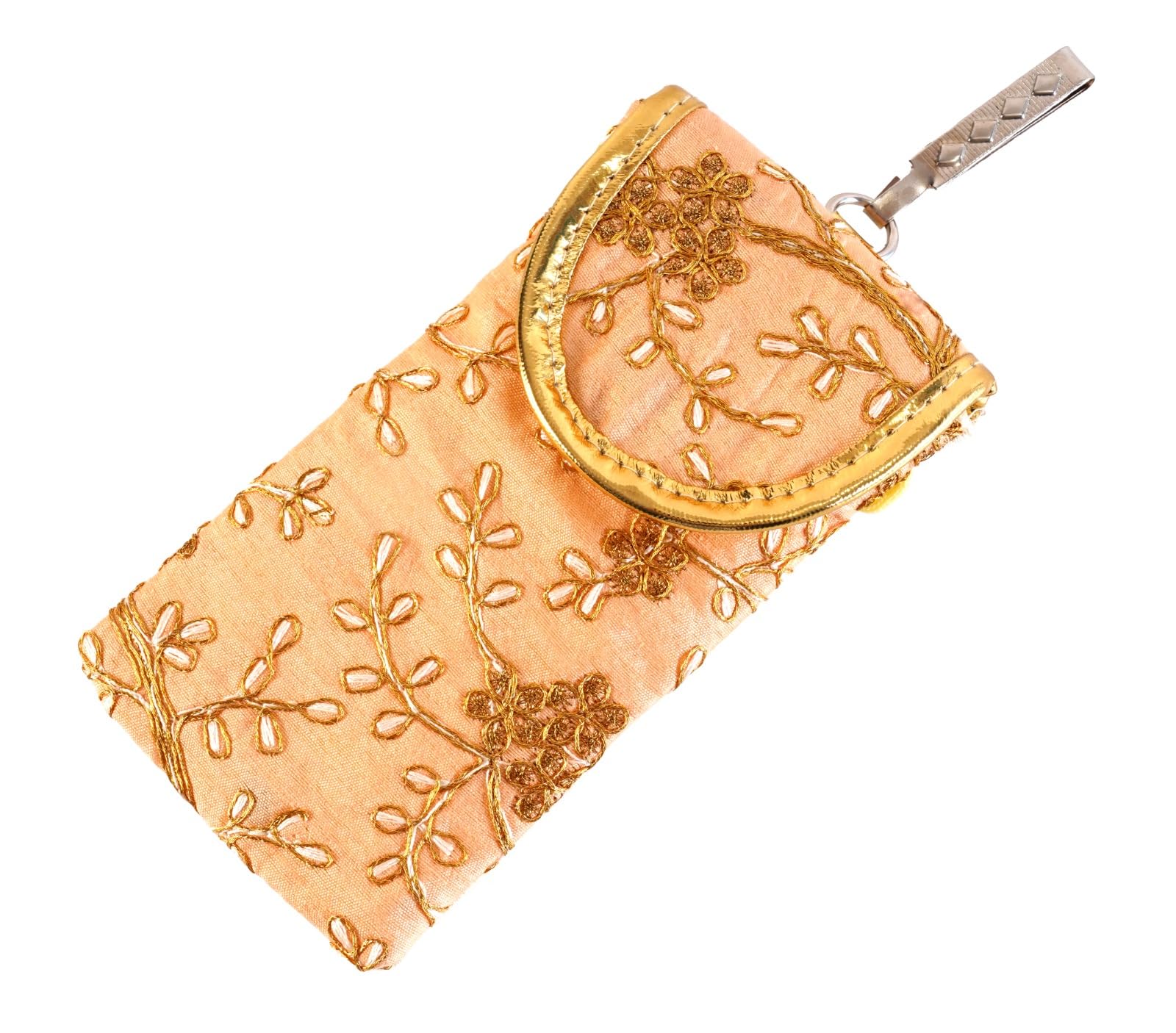 SUMERA WARQ Fancy Embroidered Mobile Pouch Cover for Women Designer Multicolor Handmade Ethnic with Sling & Clip (B0CNZ98PKM) Amazon Price History, Amazon Price Tracker