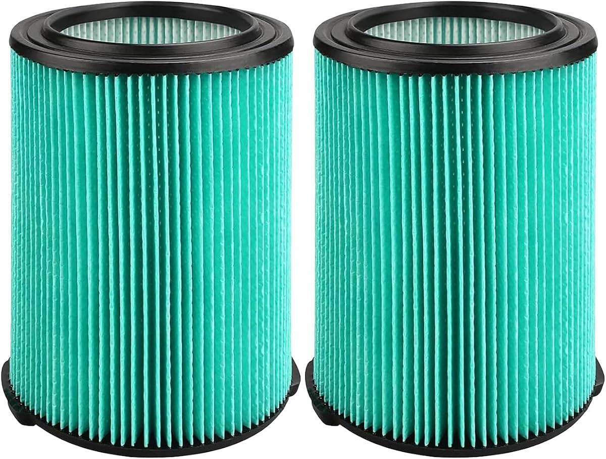 2 Pack Replacement 97457 VF6000 Vac Filter Compatible With Ridgid Shop Vac 5-20 Gallon Wet/Dry Vacuums WD5500 WD0671 WD6425 WD7000 WD1280 1400RV RV2600B, Fit for Husky 6-9 Gallon Vacs