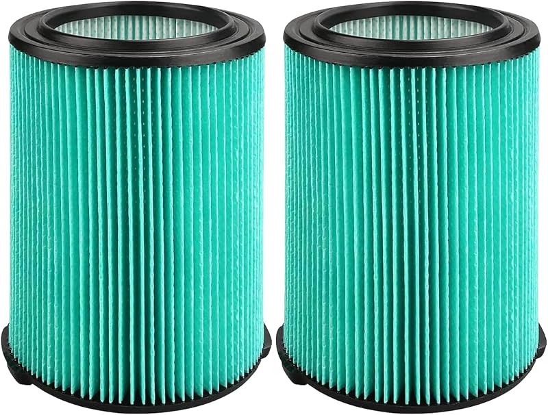 2 Pack Replacement 97457 VF6000 Vac Filter Compatible With Ridgid Shop Vac 5-20 Gallon Wet/Dry Vacuums WD5500 WD0671 WD6425 WD7000 WD1280 1400RV RV2600B, Fit for Husky 6-9 Gallon Vacs