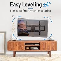 Vista 6 de Mounting Dream Soporte de pared giratorio e inclinable para la mayoría de televisores de 42 a 75 pulgadas, soporte de TV de movimiento completo