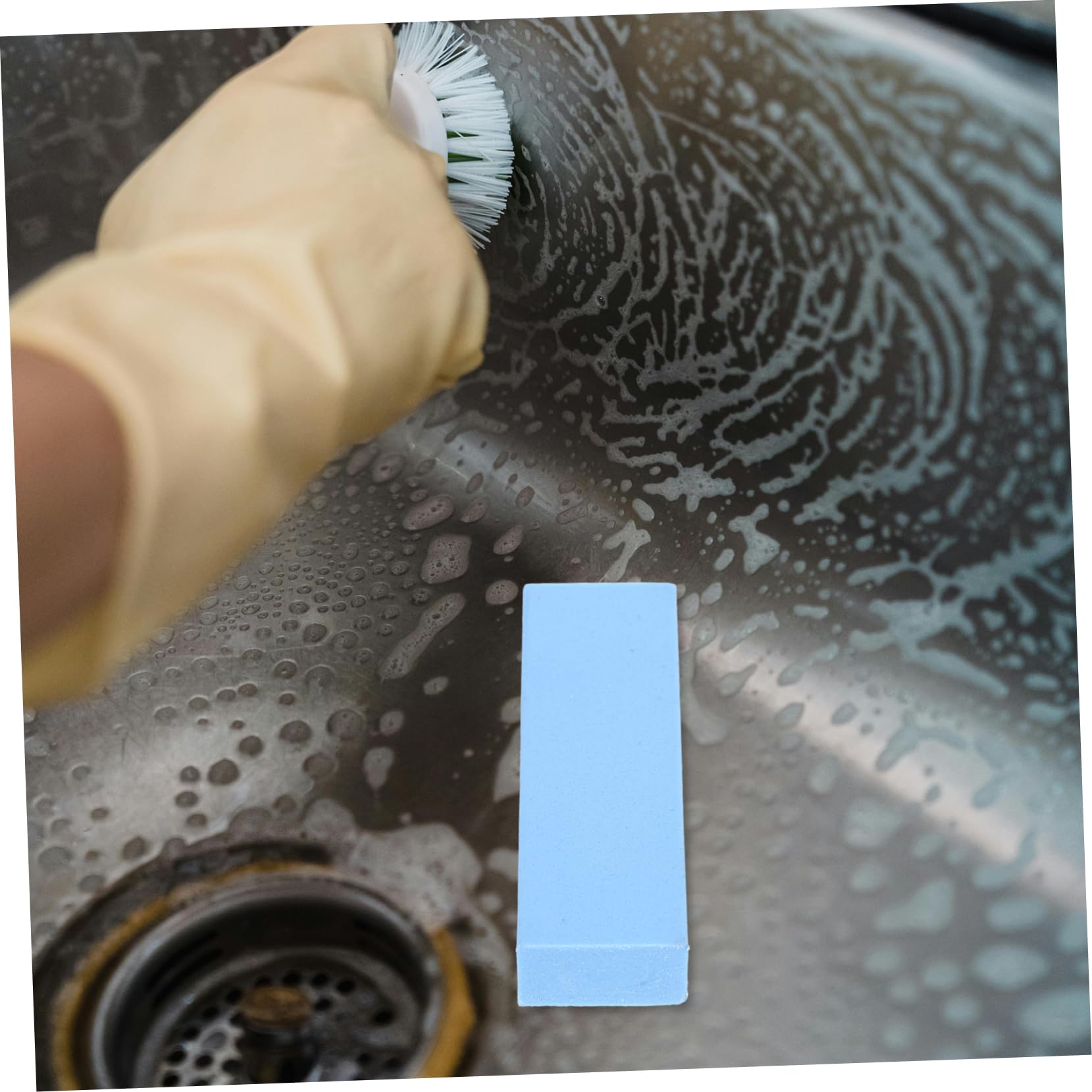 BUTIFULSIC Rubber Eraser Cleaning Block for Kitchen and Bathroom Stubborn Water Mineral Deposit Compact Abrasive Stone for Fixtures